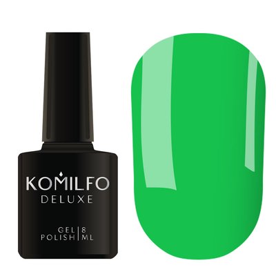 Гель-лак Komilfo Kaleidoscopic Collection K019 (соковитий зелений, неоновий), 8 мл 2070362018 фото