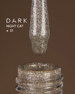 Dark gel polish Night Cat 01, 10 ml DarkNightCat1 фото