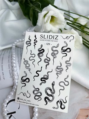 Слайдер-дизайн SLIDIZ водна наклейка для нігтів, №129 1829538140 фото