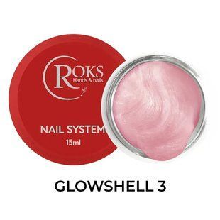 Гель Roks Builder Gel Glowshell 3, 15 мл RG03 фото