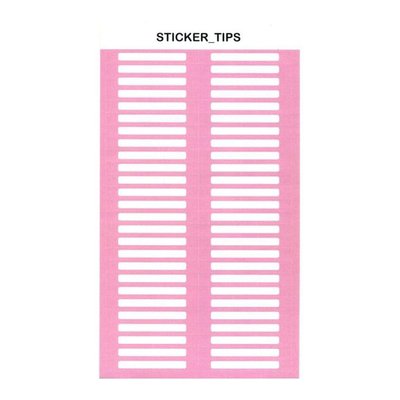 Наклейки на тіпси Sticker Tips, розові 52 шт. 2070463299 фото