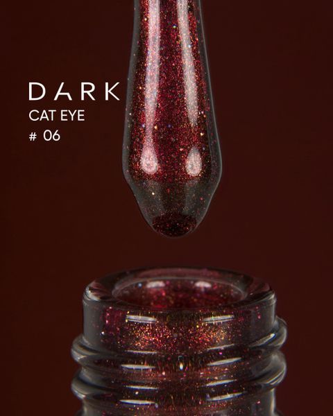 Гель-лак Dark gel polish Cat Eye 06, 10 мл DCE06 фото