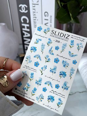Слайдер-дизайн SLIDIZ водна наклейка для нігтів, №208 1829774411 фото