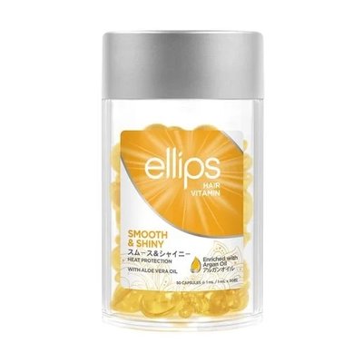 Вітаміни для волосся Ellips Hair Vitamin Smooth & Shiny With Aloe Vera Oil, з олією алое вера, 50*1 мл 1793061774 фото