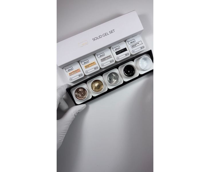 Гель-фарба HEYLOVE Solid paint gel, SILVER, 5 гр HL-PG05-003 фото