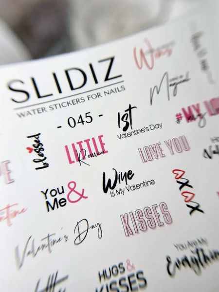 Слайдер-дизайн SLIDIZ водна наклейка для нігтів, №045 1829518270 фото