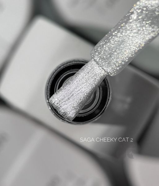 Гель-лак Saga Professional Cheeky Cat  02, 10мл SCC2 фото