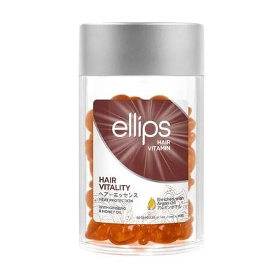 Вітаміни для волосся Ellips Hair Vitamin Hair Vitality With Ginseng & Honey Oil, з женьшенем та медом, 50*1 мл 1793068720 фото