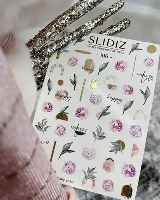 Слайдер-дизайн SLIDIZ водна наклейка для нігтів, №106 1829522819 фото