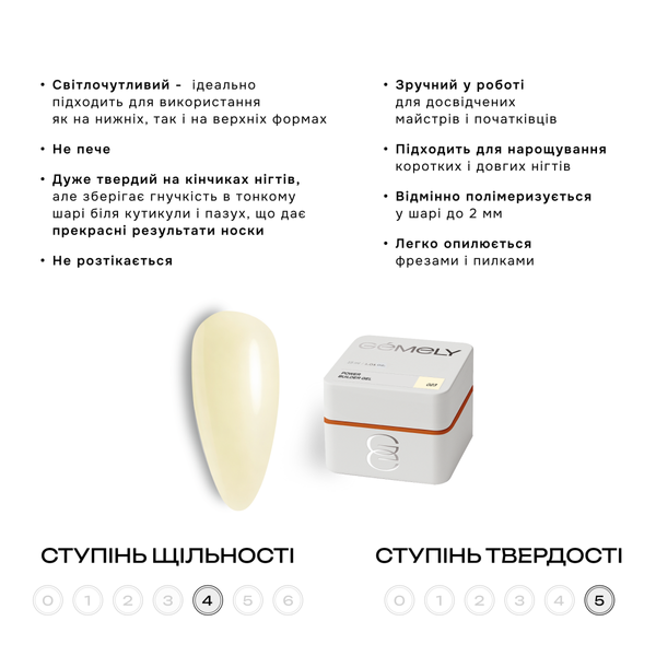 Гель Gemely Power Builder gel 046, 15 мл 7704897 фото