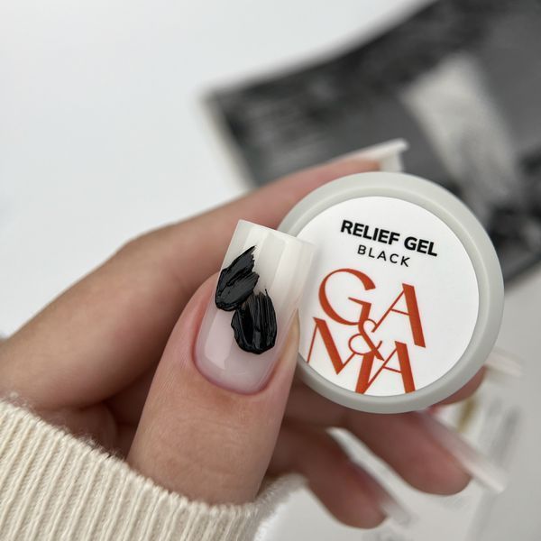 Рельеф гель Ga&Ma Relief Gel Black, 5 гр 7703002 фото
