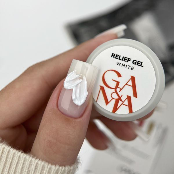 Рельеф гель Ga&Ma Relief Gel White, 5 гр 7703003 фото
