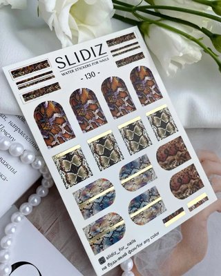 Слайдер-дизайн SLIDIZ водна наклейка для нігтів, №130 1829539554 фото
