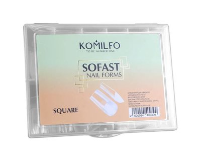 Komilfo SoFast Nail Forms Square, 240 шт 1681843515 фото