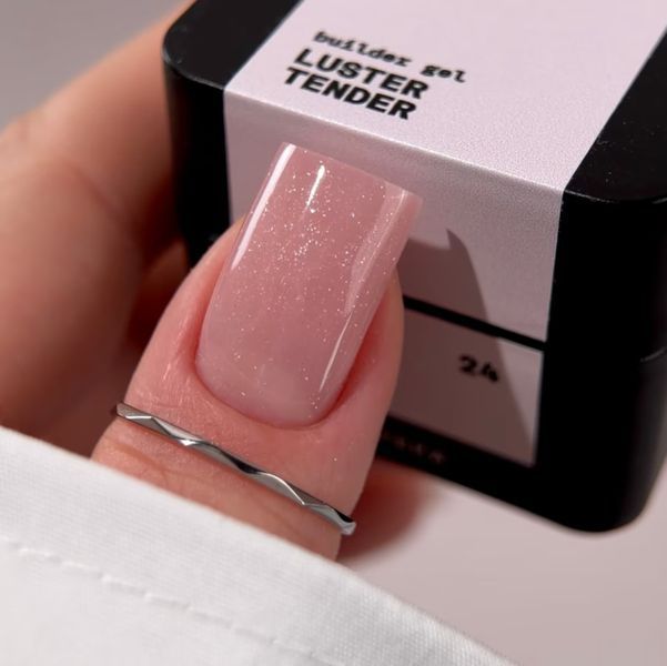 Гель BIBLIOTEKA Моделюючий гель Builder Gel № 24 LUSTER Tender - Ніжний із шиммером, 30 мл 4821311003100 фото