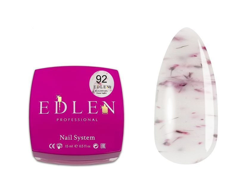 Гель Builder gel Edlen Flower Yogurt №92, 15 мл 195158216 фото
