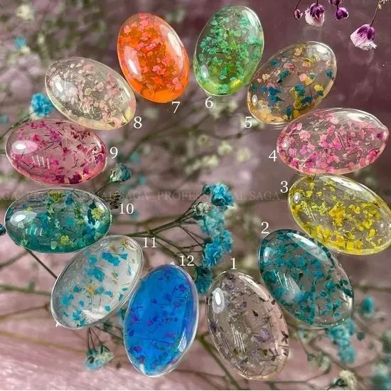 Гель SAGA Flower Fairy Gel №3 із сухоцвітами, 5 мл 1710802077 фото