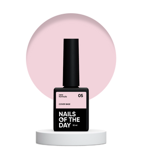 Nailsoftheday Cover base NEW Formula 05 — холодно–карамельне камуфлююче базове покриття для нігтів, 10 мл 4801221048000 фото