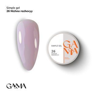 Гель Ga&Ma Simple gel 026, 15мл 1723949006 фото
