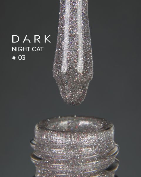 Dark gel polish Night Cat 03, 10 ml DarkNightCat3 фото