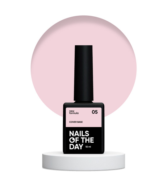 Nailsoftheday Cover base NEW Formula 05 — холодно–карамельне камуфлююче базове покриття для нігтів, 10 мл 4801221048000 фото