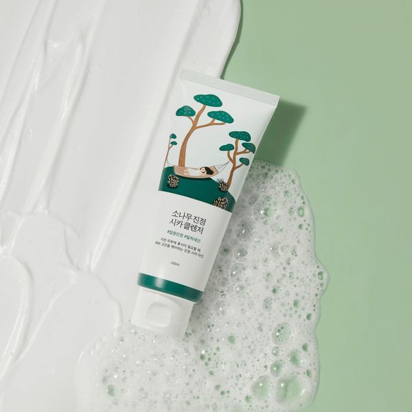 Очищувальна пінка з екстрактом голок сосни ROUND LAB Pine Calming Cica Cleanser, 150 мл 3151 фото