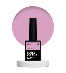 Nailsoftheday Cover base NEW Formula 18 — рожеве камуфлююче базове покриття для нігтів, 10 мл 4821822000001 фото