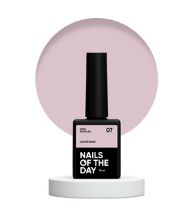 Nailsoftheday Cover base NEW Formula 07 — камуфлююче базове покриття для нігтів кольором латте, 10 мл 4821221348001 фото