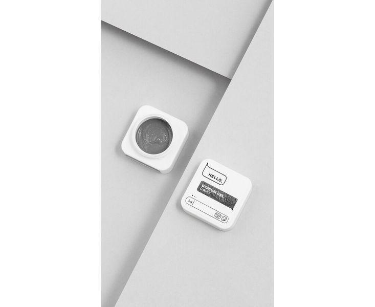 Гель для дизайну HEYLOVE. Gypsum gel, GRAY, 5 гр HL-GG05-003 фото