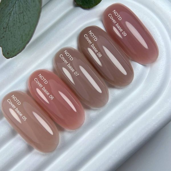 Nailsoftheday Cover base NEW Formula 08 &mdash; камуфлююче базове покриття для нігтів кольором капучино, 10 мл 4821221448008 фото